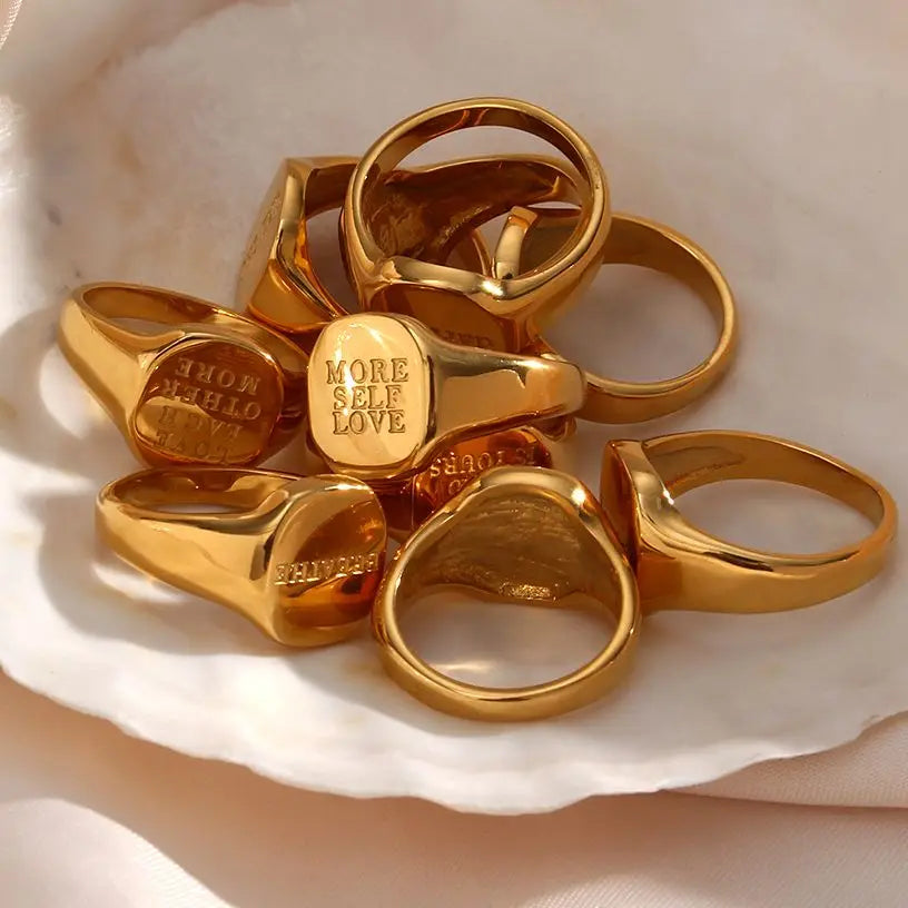 “Self Love“ Gold Ring Collection