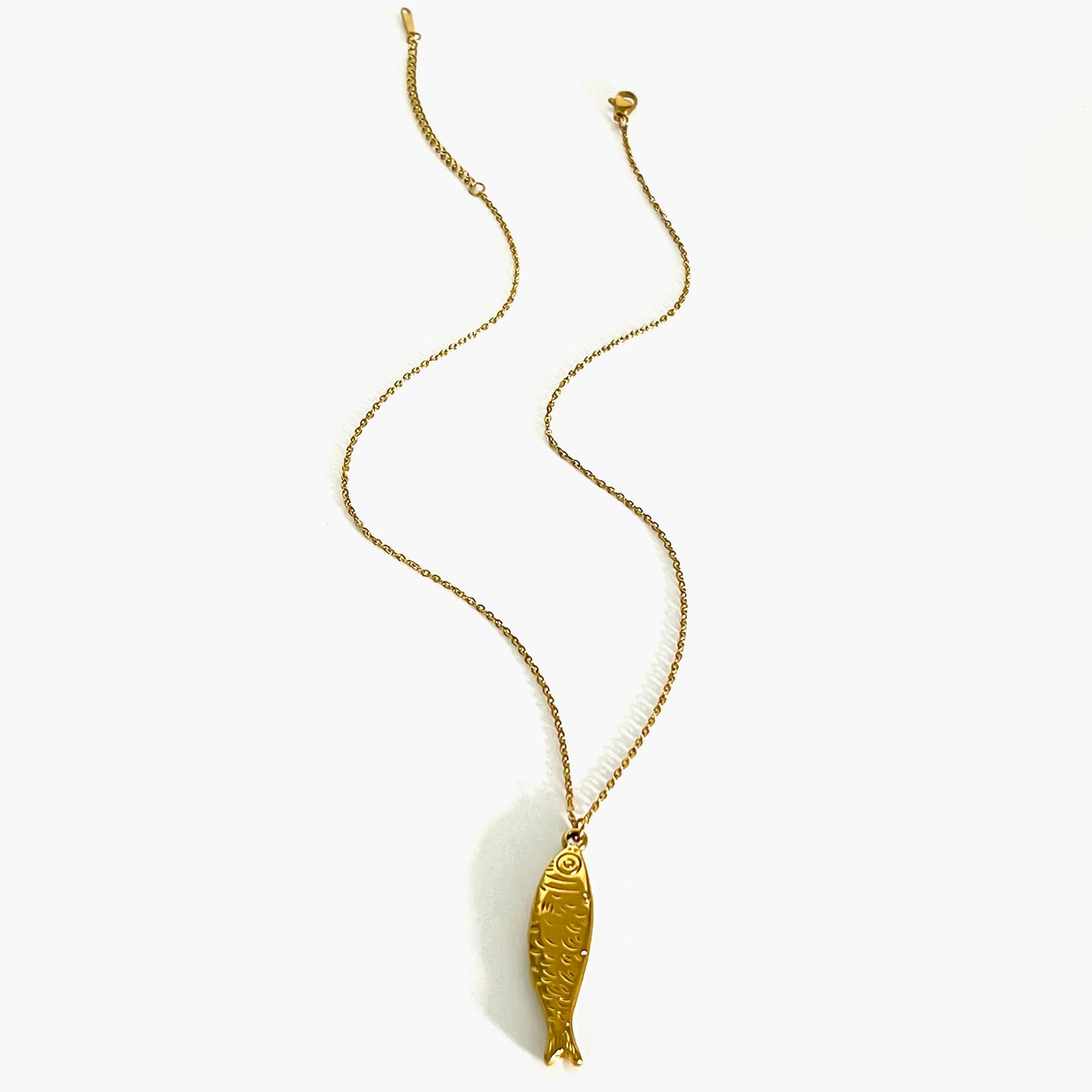 Beads & Gold Fish Necklace