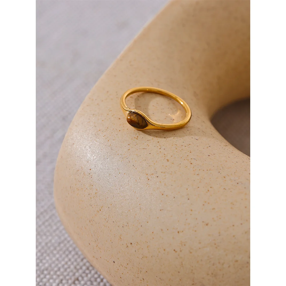 Amber Drop Ring