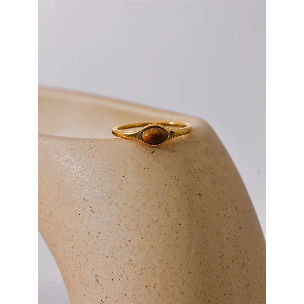 Amber Drop Ring
