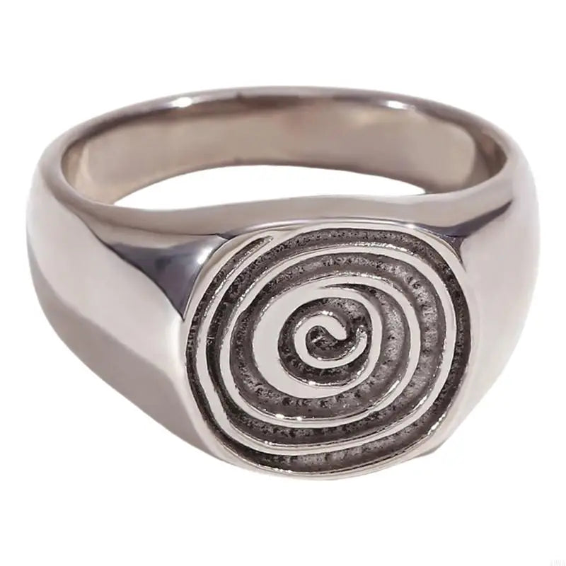 Gold & Silver Spiral Statement Ring