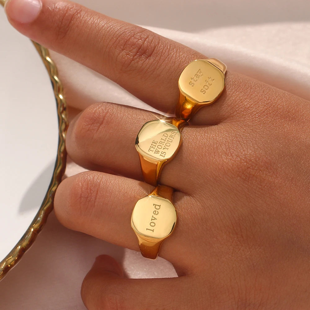 “Self Love“ Gold Ring Collection