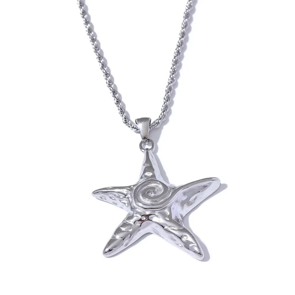 Starfish Spiral Necklace