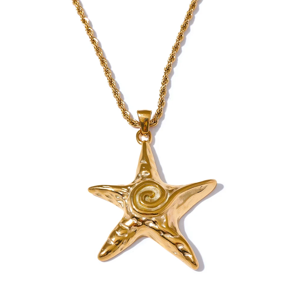 Starfish Spiral Necklace