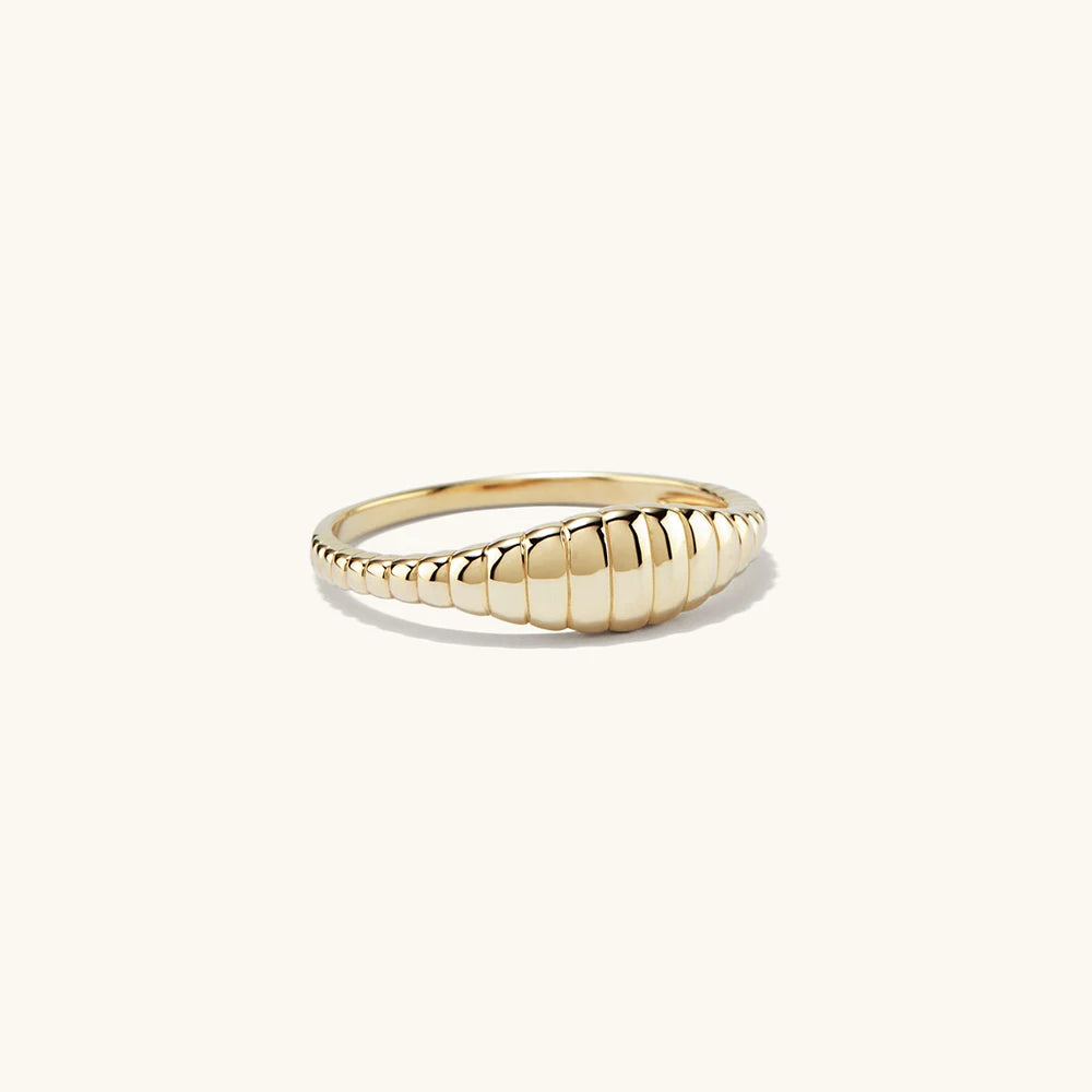 Ripple Metal Ring GD/SV