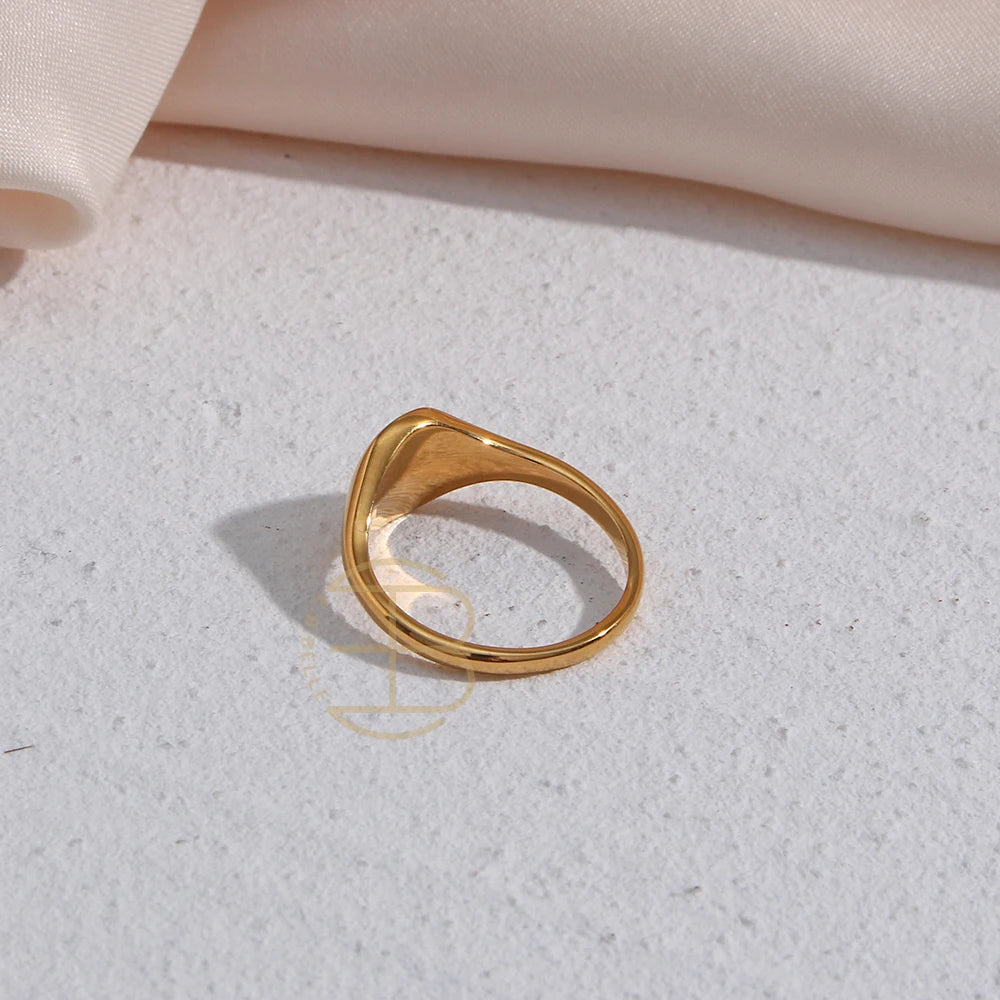 Floral Etched Ring