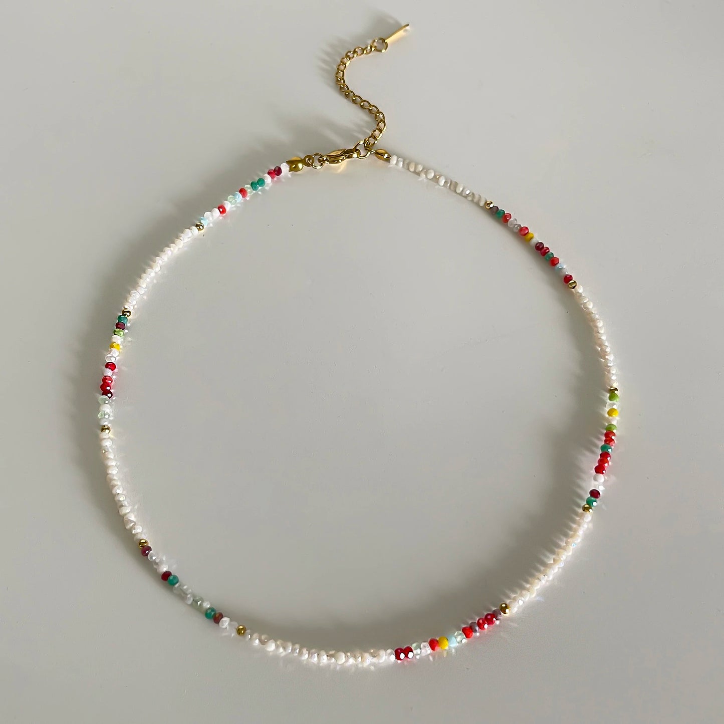 Beads & Gold Fish Necklace
