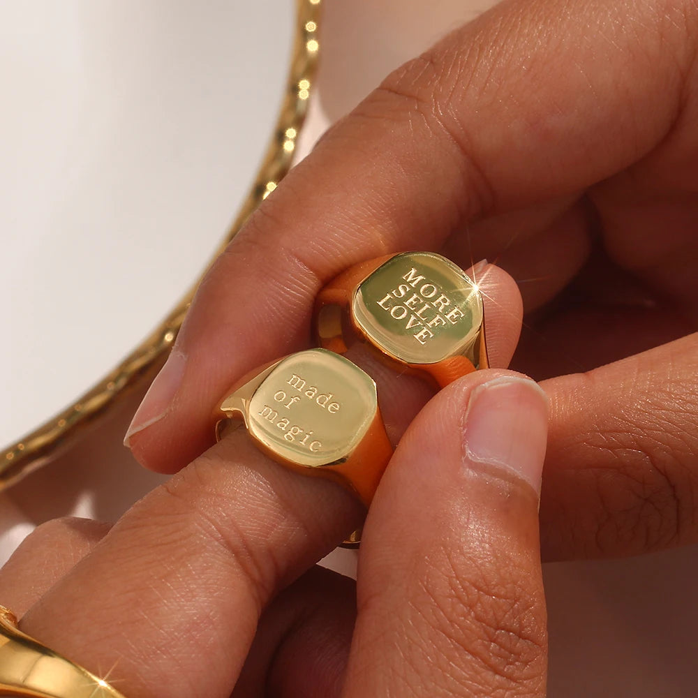 “Self Love“ Gold Ring Collection