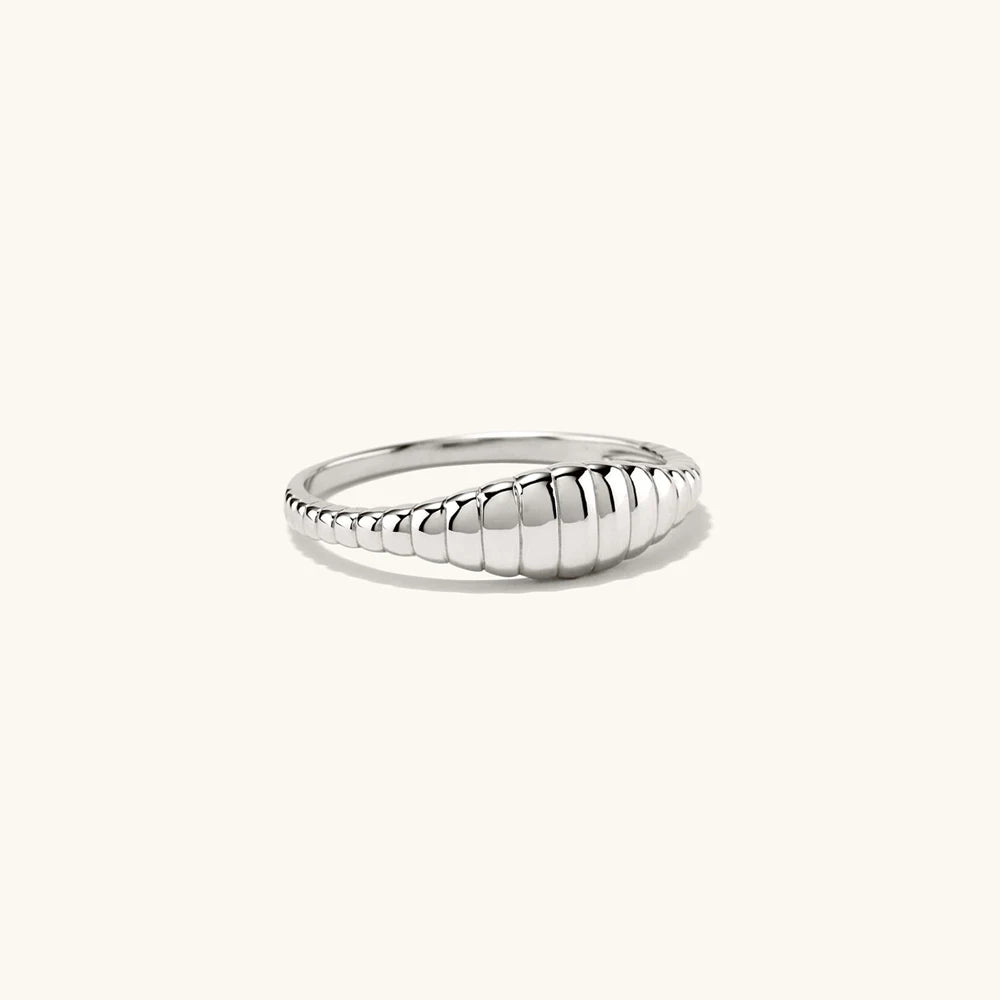 Ripple Metal Ring GD/SV