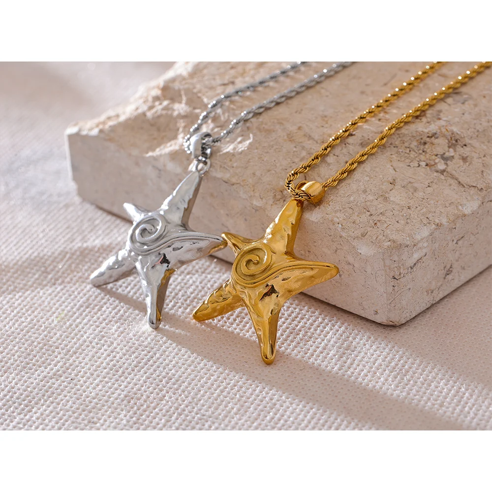Starfish Spiral Necklace