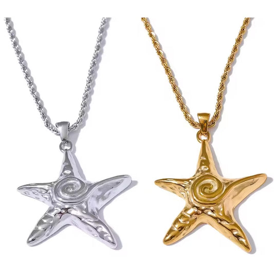 Starfish Spiral Necklace
